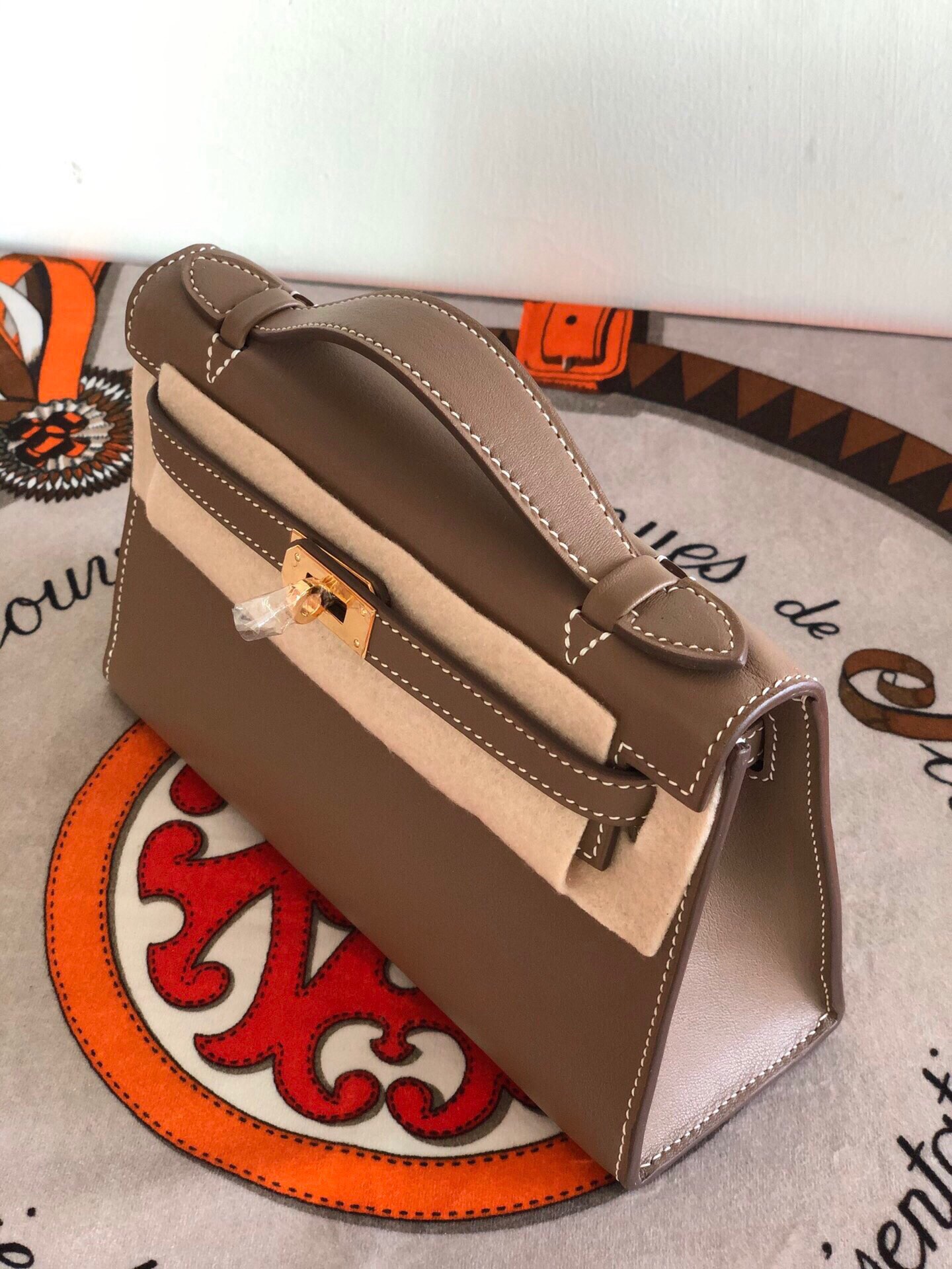 에르메스 미니 켈리백22 에토프 금장 스위프트